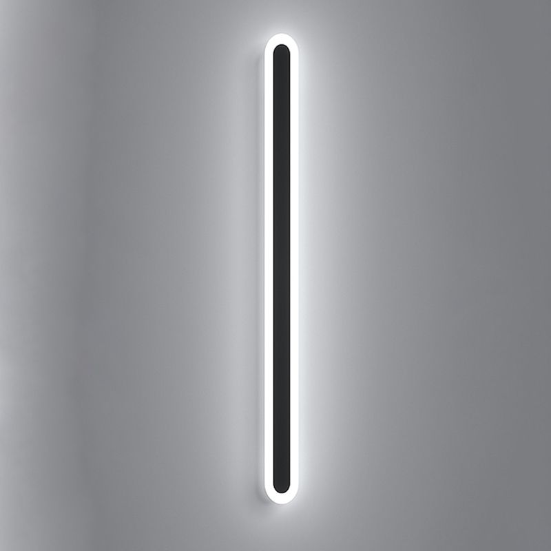 Contemporary Wall Sconce Straight LED Wall Light with Metal for Bedroom