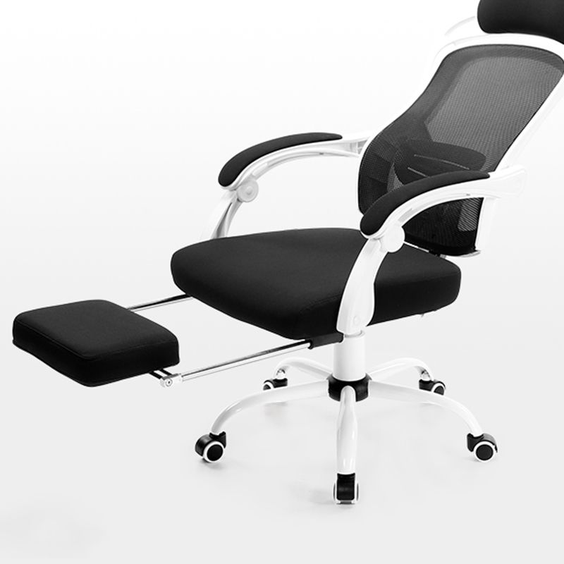 Padded Arms Office Chair Tilt Mechanism No Distressing Ergonomic Desk Chair with Wheels