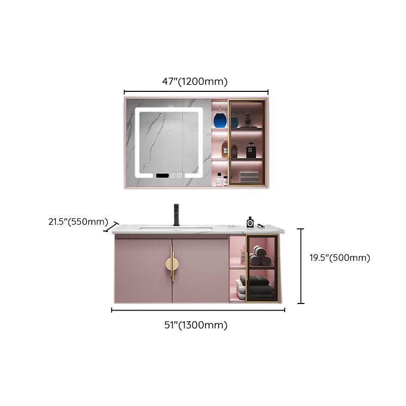 Contemporary Bathroom Vanity Set Wall-Mounted Bathroom Vanity Set