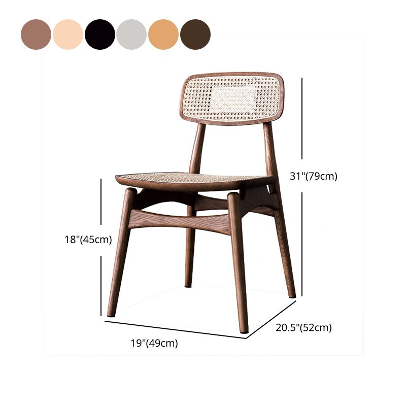 Modern Style Side Chair Solid Wood Restaurant Dining Side Chair