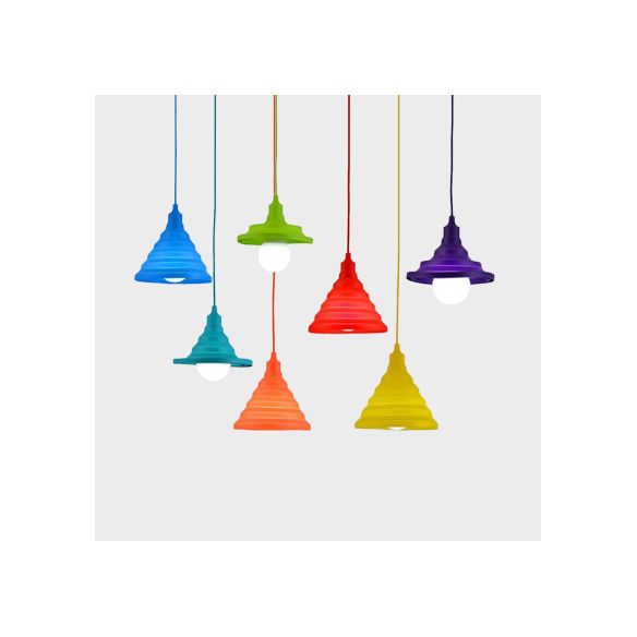 Silica Gel Babel Pendant Light Modern 1 Light Folding Hanging Lamp in Multi Colors