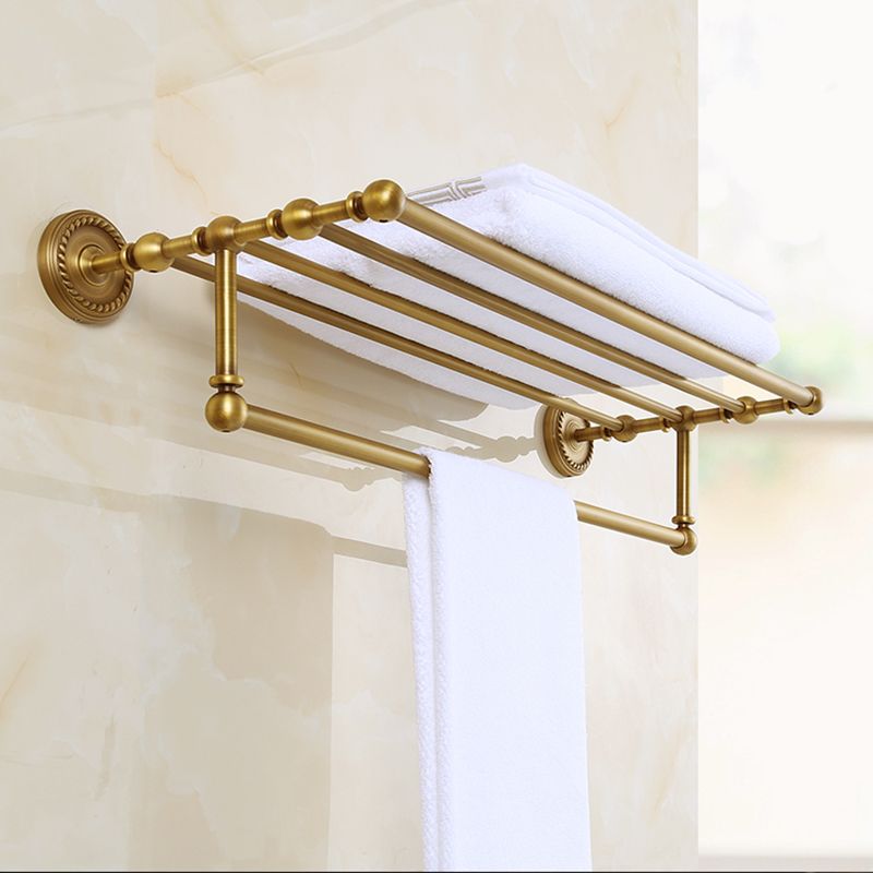 Brass Traditional Bathroom Accessory Set Vintage Bronze Bath Shelf/Towel Bar/Robe Hook