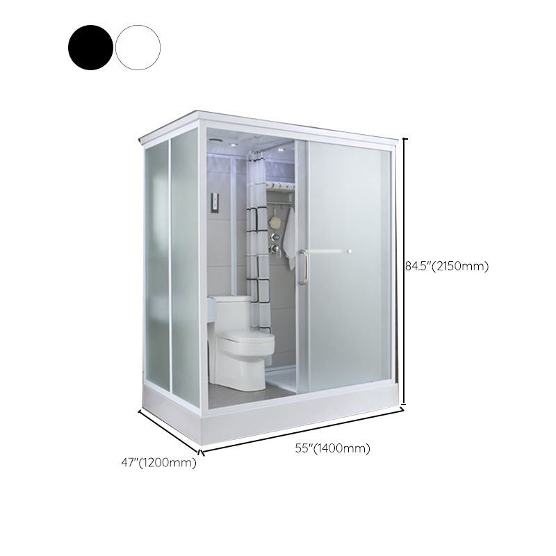 Tempered Glass Shower Stall with Shower Base Rectangle Shower Stall