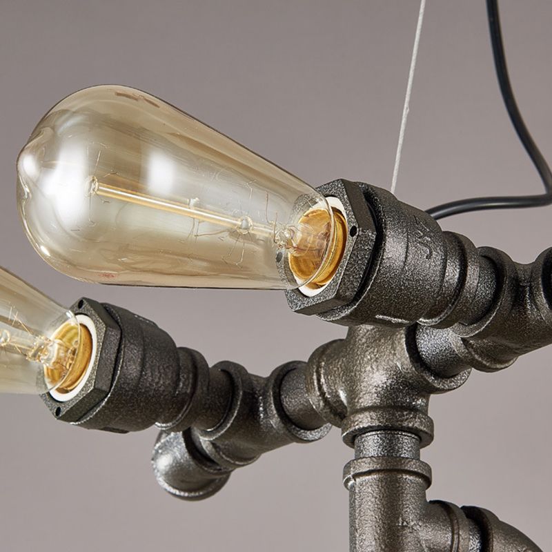 Bicycle Chandelier Light Fixture Industrial Metal Pendant Lighting for Restaurant