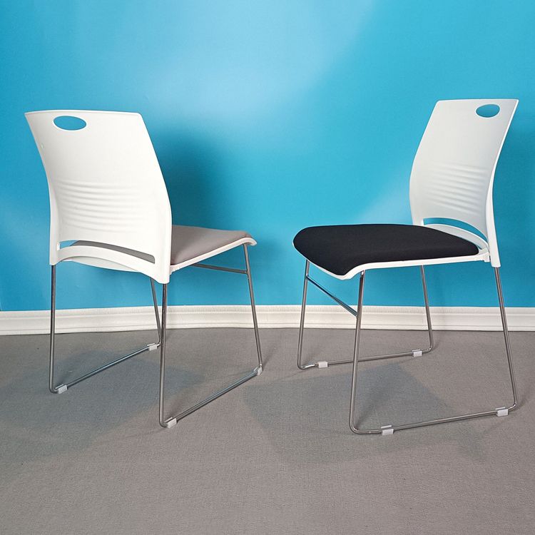 Armless Conference Chair with Metal Frame Modern Office Chair