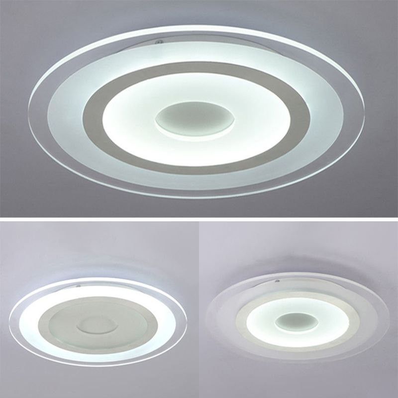 Circular Flush Mount Ceiling Lights Modern Acrylic Flushmount