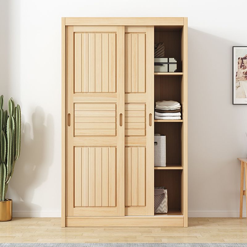 Modern Style Wardrobe Armoire Wood Wardrobe Cabinet With Doors