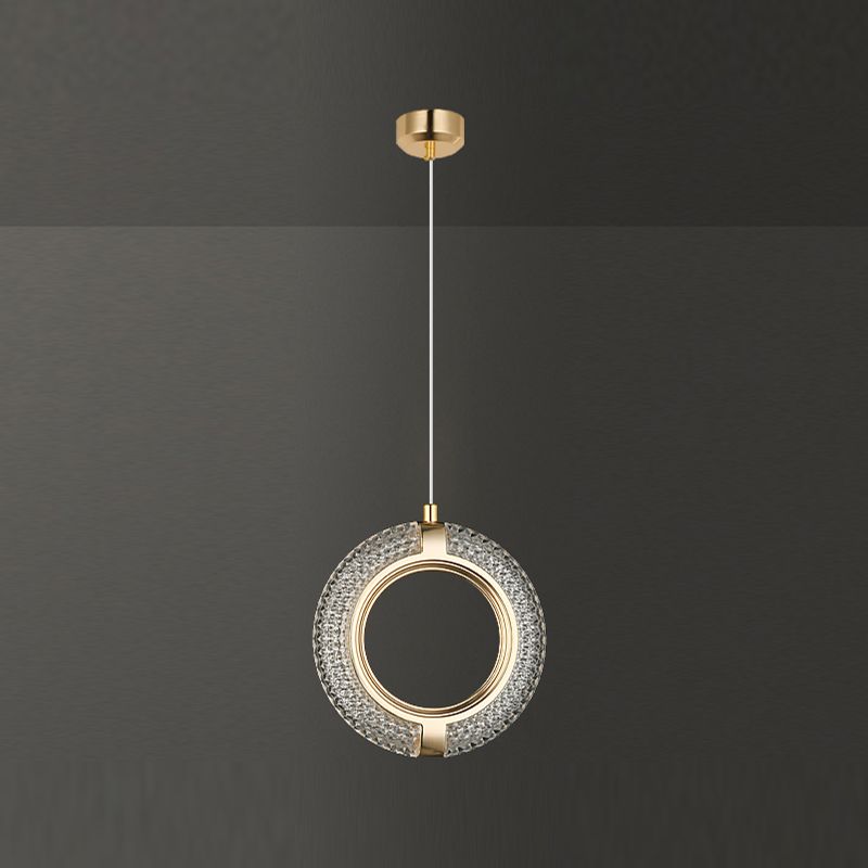 Circularity Shape Metal Pendant Lights Modern Style Hanging Lamps