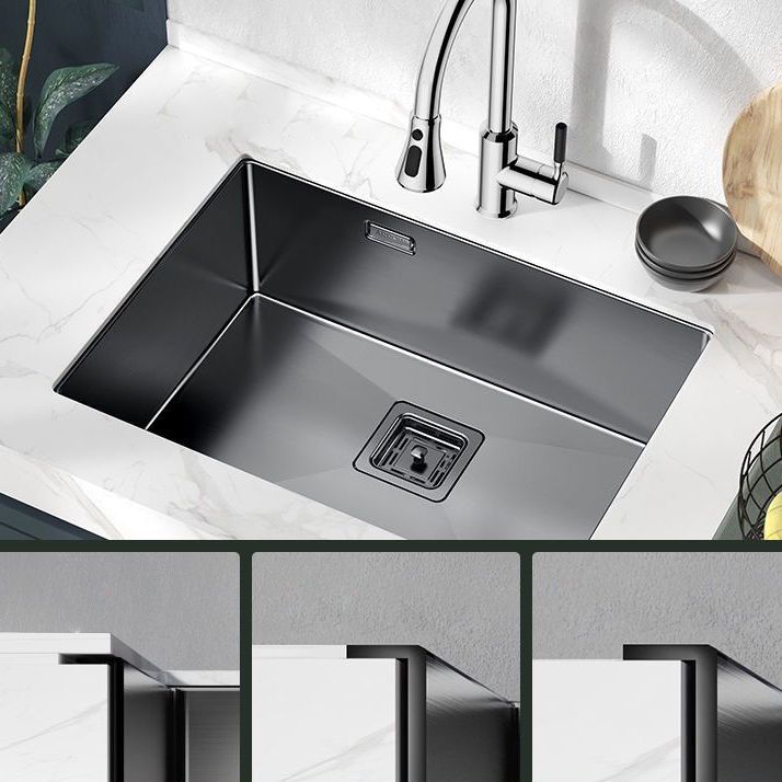 Noise-cancelling Design Kitchen Sink Stainless Steel Undermount Rectangle Kitchen Sink