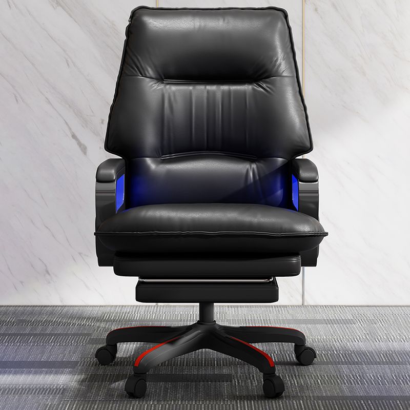 Nylon Base Modern Office Chair Executive Swivel Desk Chair with Padded Arms