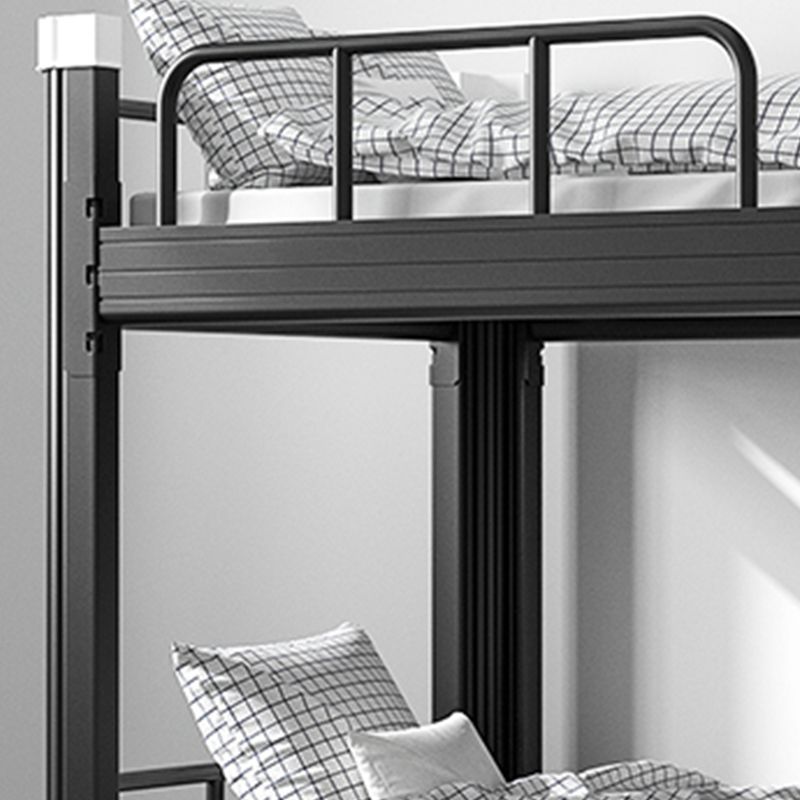 Modern Metal Platform Bed Open Frame Bunk Bed with Guardrail