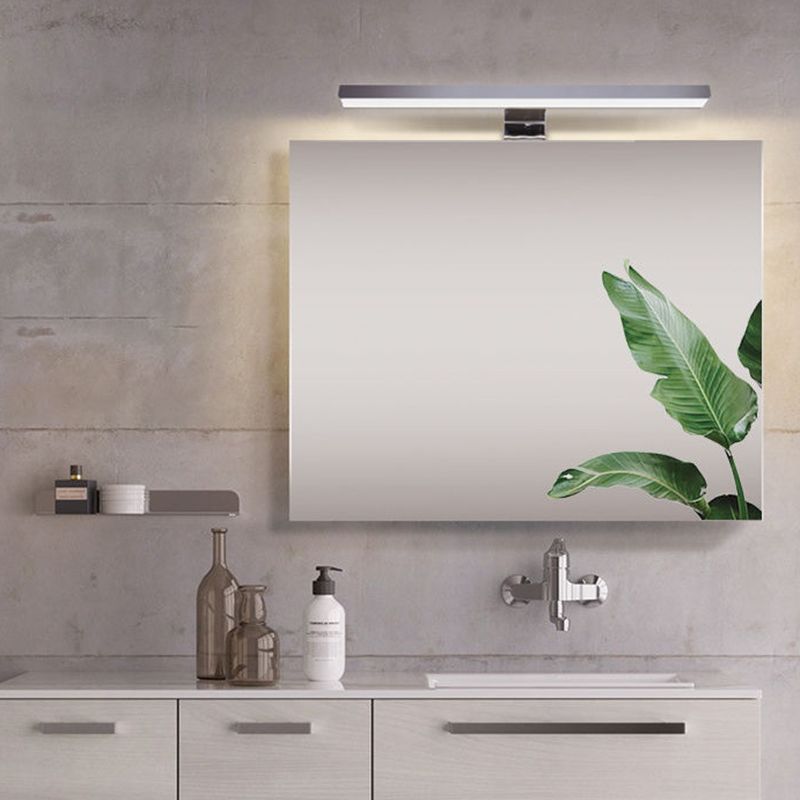 Linear Vanity Light Modern Metal 1 Light LED Mirror Light for Bathroom