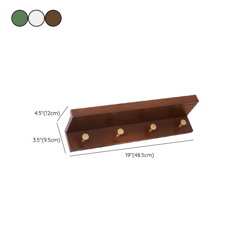 Wall-Mounted Coat Hanger Wood Modern Coat Rack for Living Room