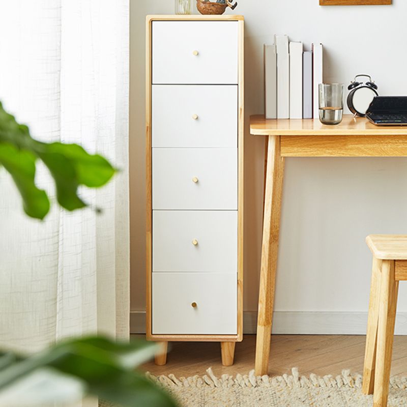 Modern Wooden Accent Chest 42.91" H Pine Chest with 5 Drawers