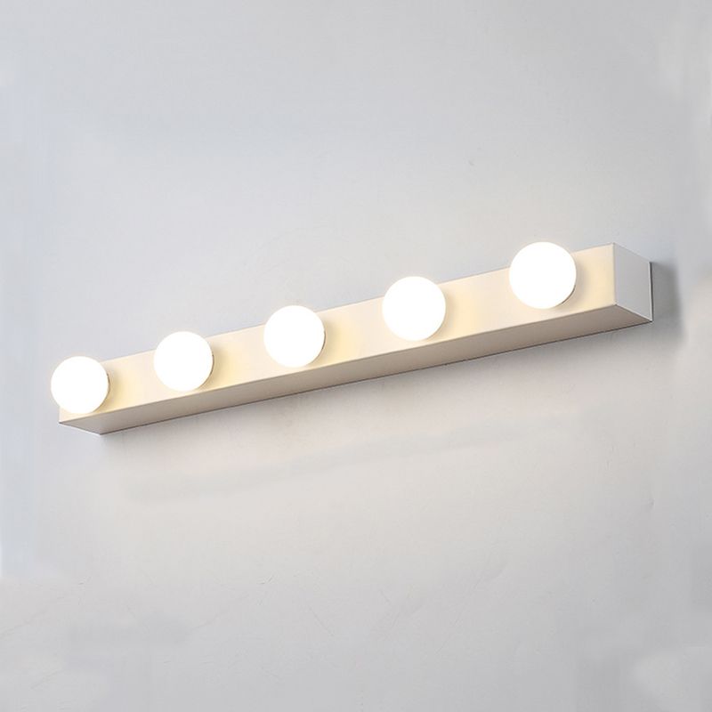 Modern Style Mirror Front Light White Multi Lights Vanity Light for Bathroom