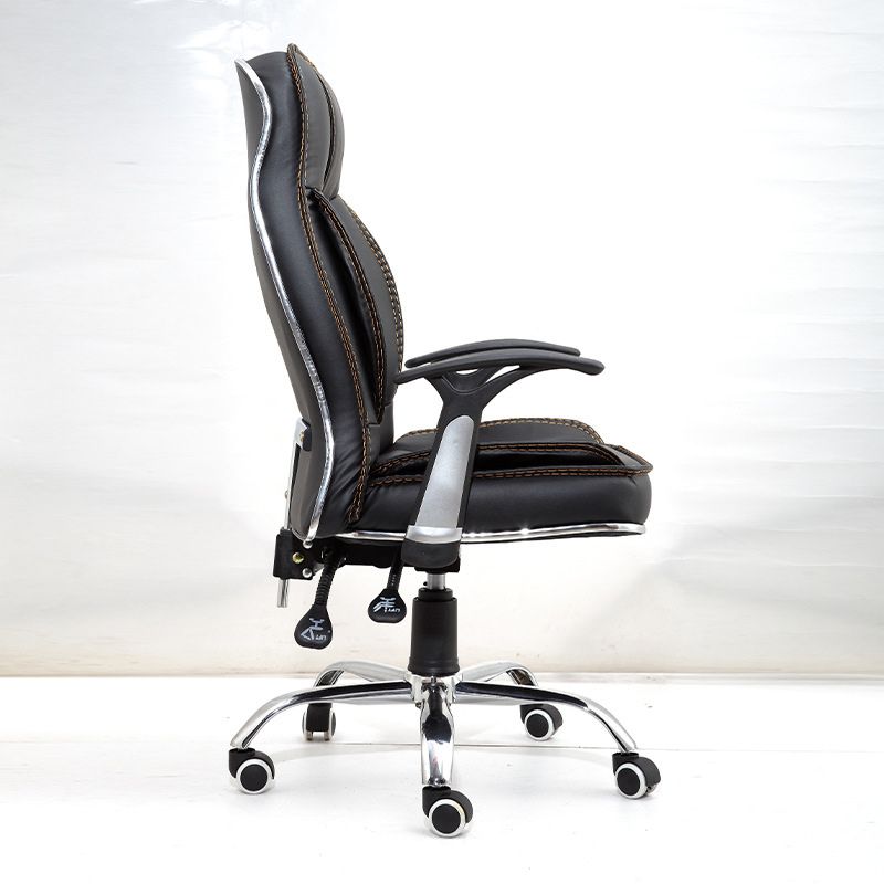 Black Contemporary Executive Chair Upholstered Managers Chair