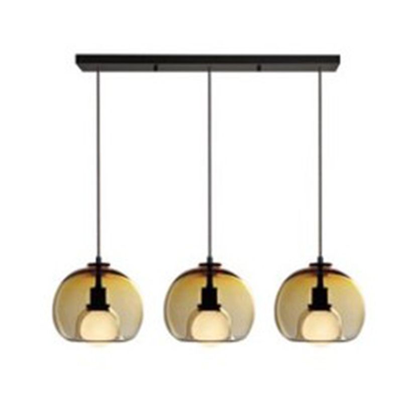 Industrial Hanging Lamps 3 Light Cluster Pendant for Kitchen Restaurant