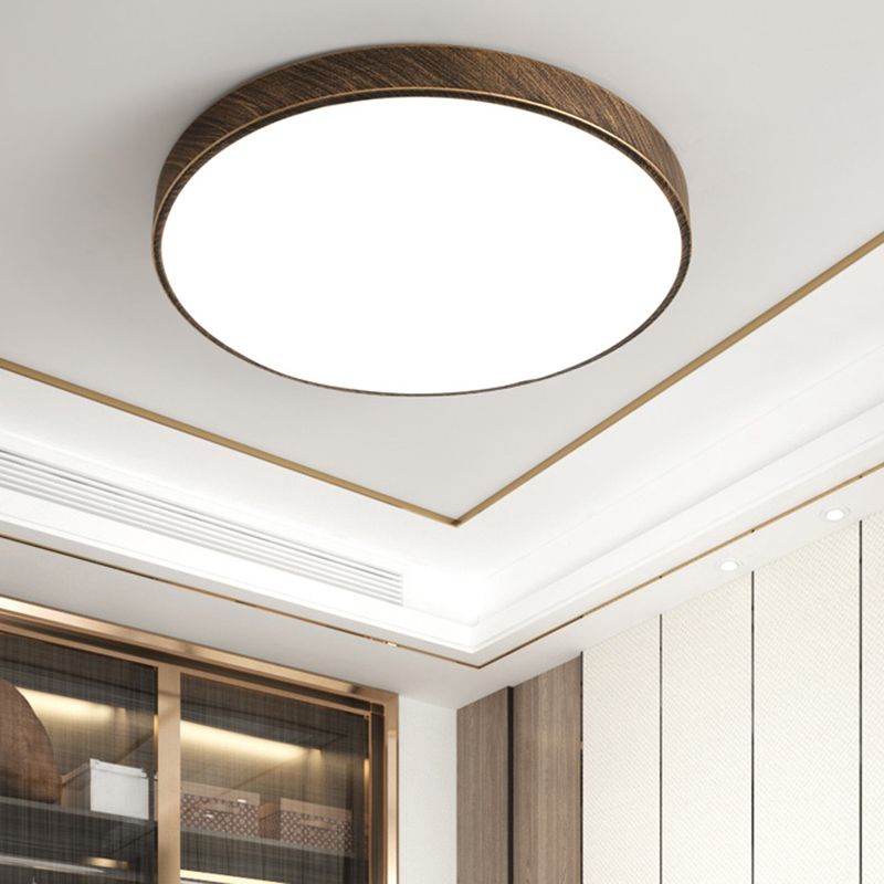 Modern Simple Flush Mount Ceiling Lamp Round Flush Lamp for Living Room