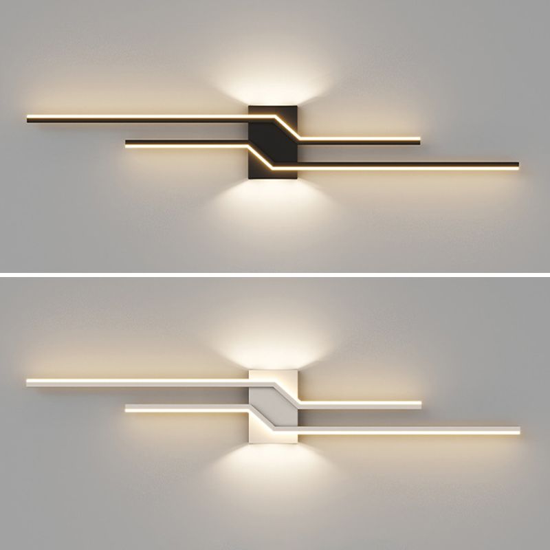 Minimalism Wall Light Fixtures Linear LED Indoor Wall Sconce Lighting for Living Room