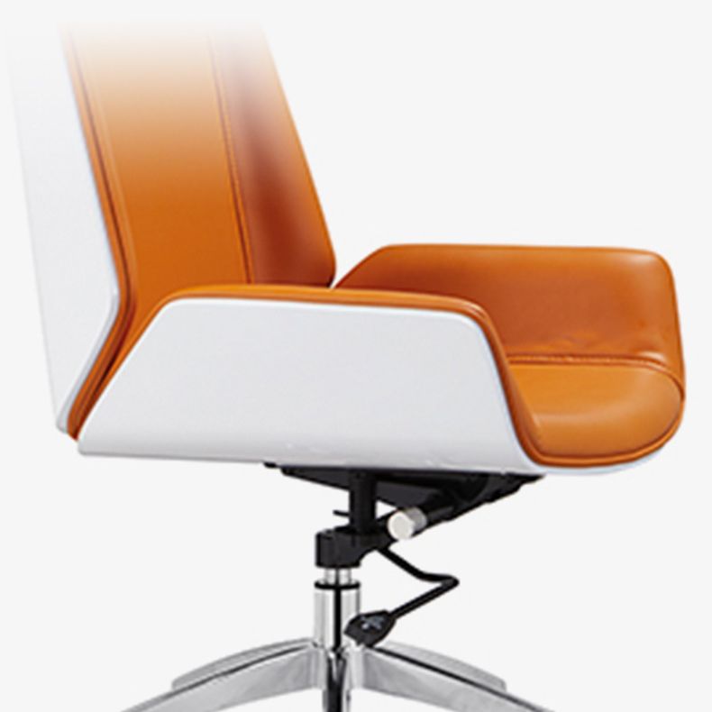 Modern Orange Back Office Chair Swivel with Wheels Ergonomic Executive Chair