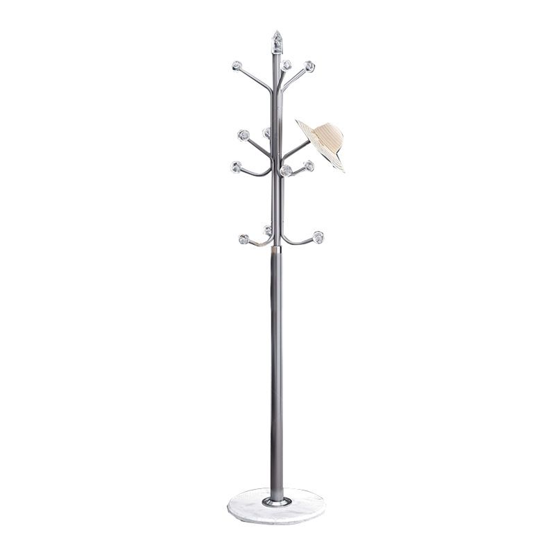 Hall Tree Hooks Contemporary Metal Entry Hall Tree Coat Hanger