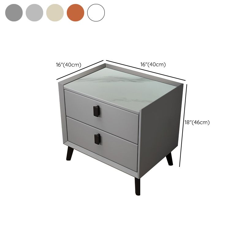 Drawer Storage Night Table Contemporary Bed Nightstand for Bedroom