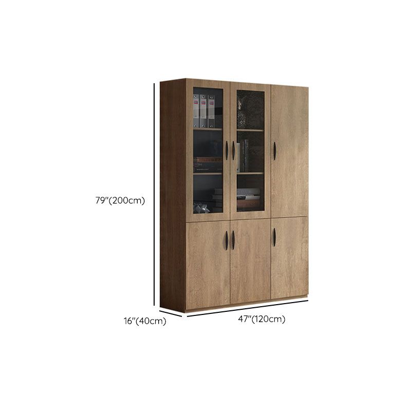 Medieval Modern File Cabinet Wooden Frame Vertical File Cabinet