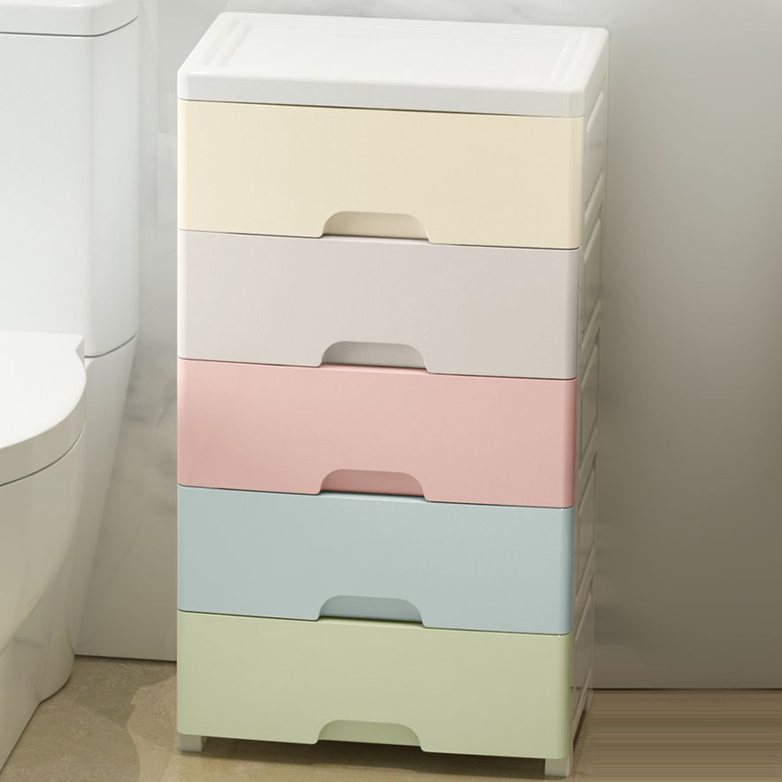 Scandinavian Baby Dresser Plastic Nursery Dresser with Drawers for Bedroom