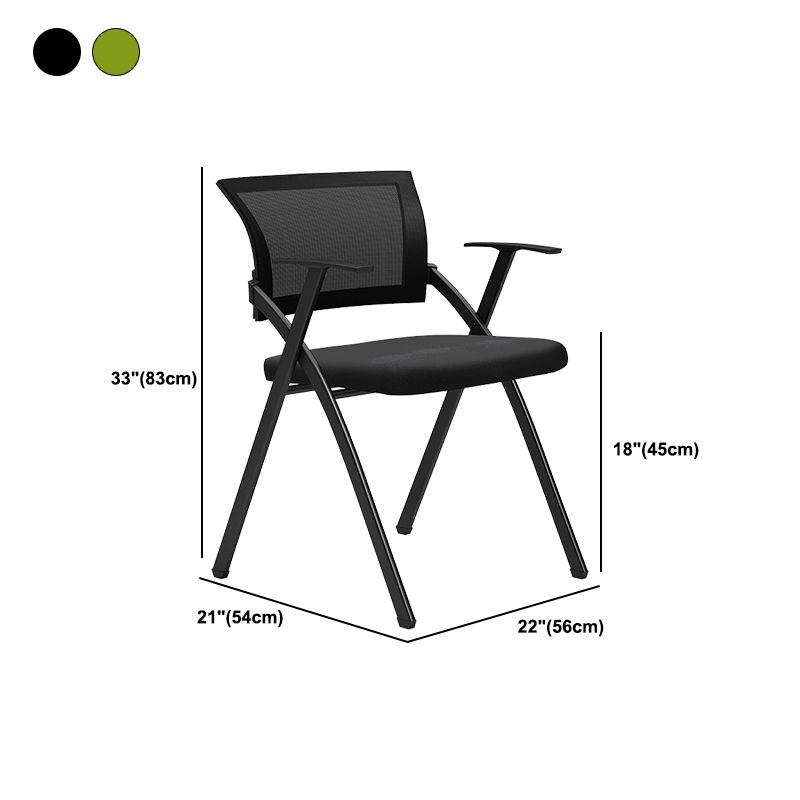 Black Frame Conference Chair No Distressing Fixed Arms Desk Chair