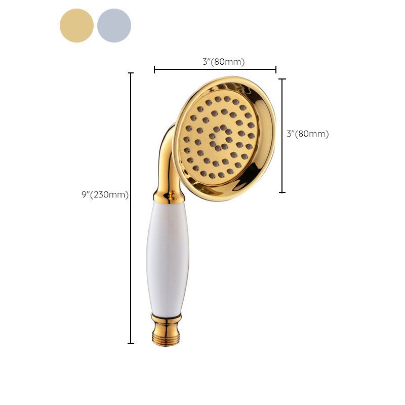 All-Copper Single-Function Handheld Shower Head European-Style Antique Rain Shower Head