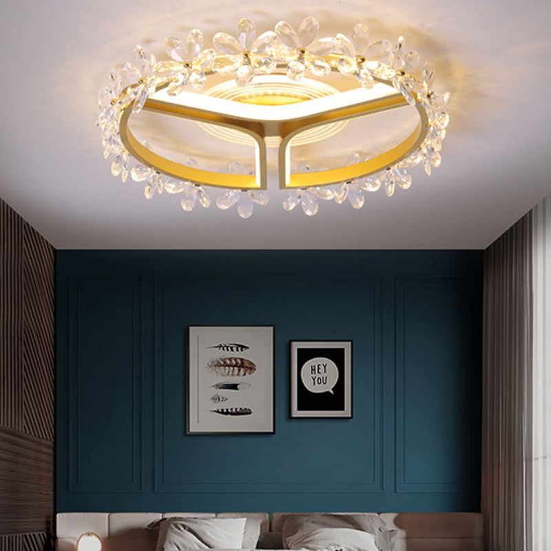 Multiple-Light Round Flush Ceiling Lights Modern Metal Flush Mount