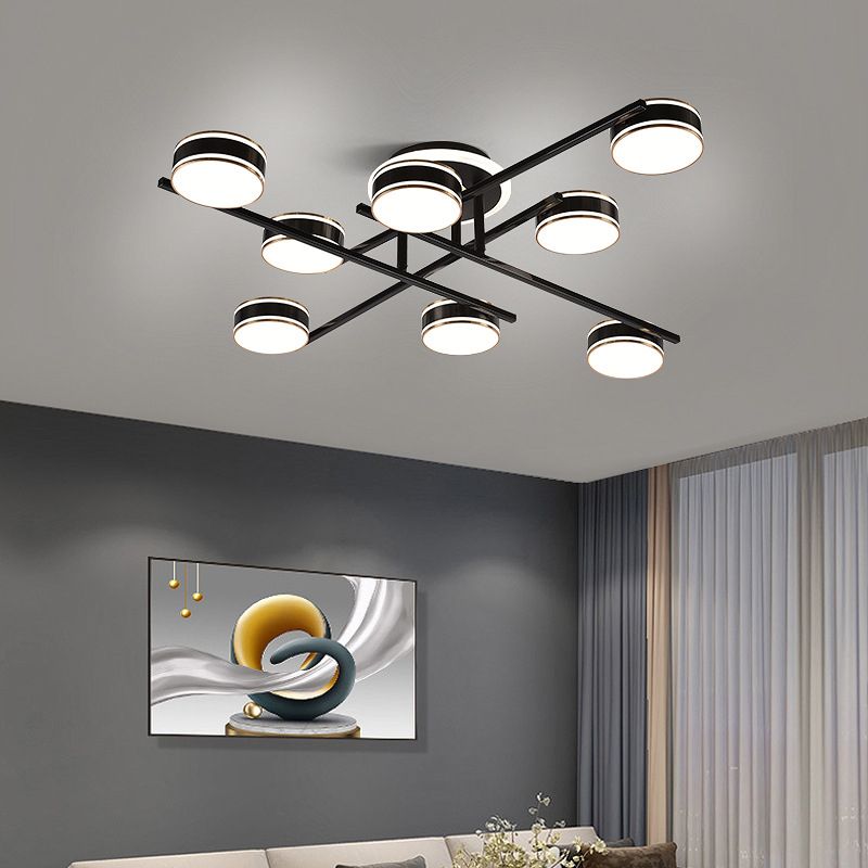 Metal Flush Mount Modern Style Flush Mount Lighting for Banquet Hall