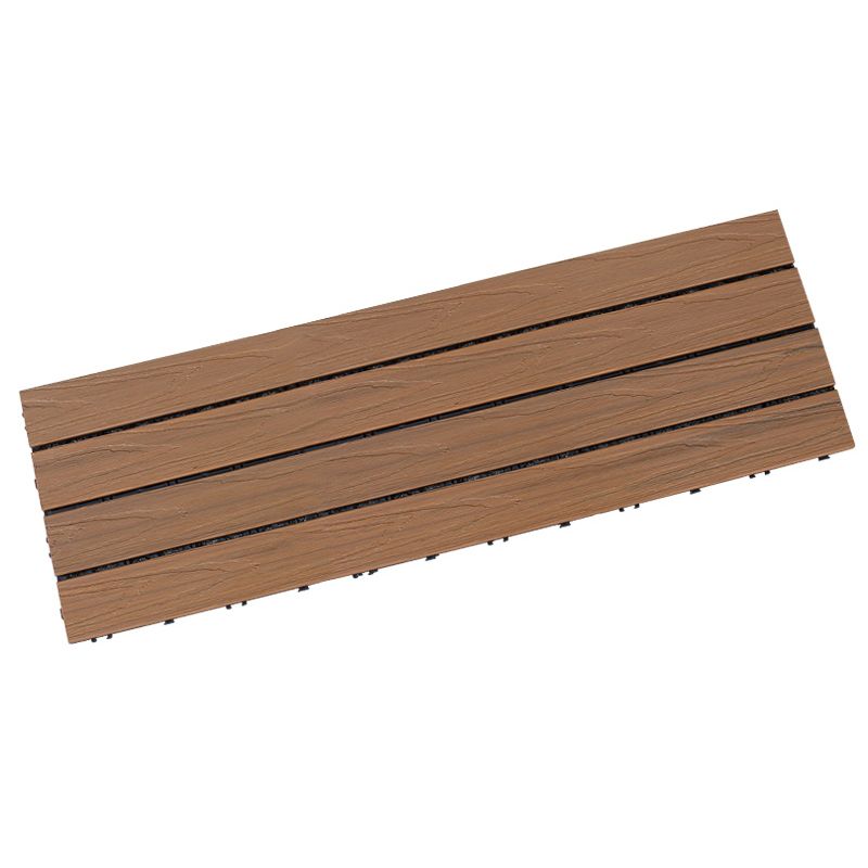 Rectangle Water Resistant Wooden Floor Smooth Engineered Floor Tile for Patio Garden