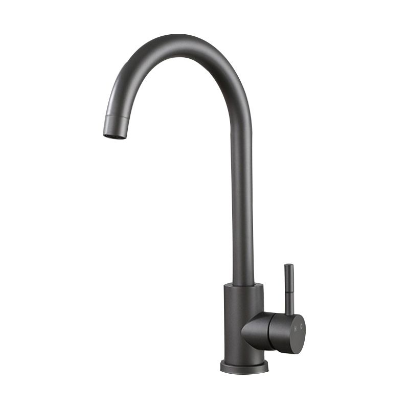 Modern Spray Kitchen Faucet Stainless Steel Swivel Spout Bridge Faucet