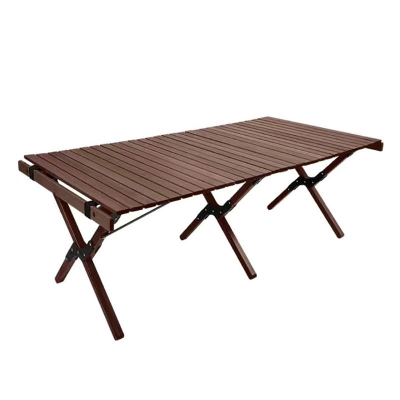 Outdoor Removable Camping Table Rectangle Beech Solid Wood Camping Table