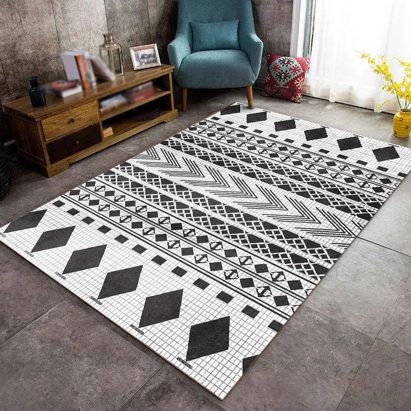 Beige Traditional Rug Polyester Graphic Rug Non-Slip Backing Rug for Living Room