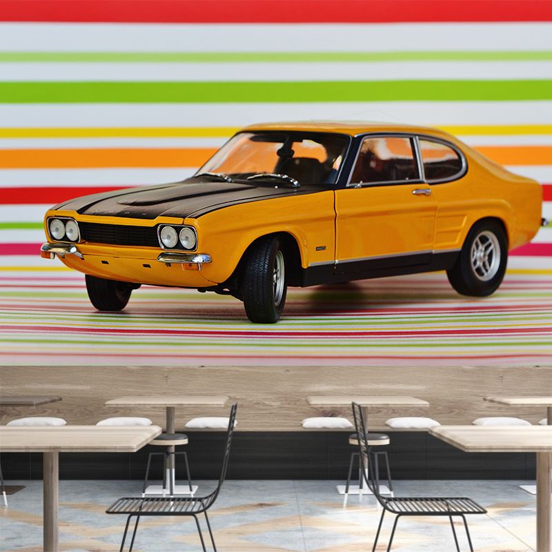 Children's Toy Car Wall Decals Removable Mural Wallpaper for Kids Bedroom