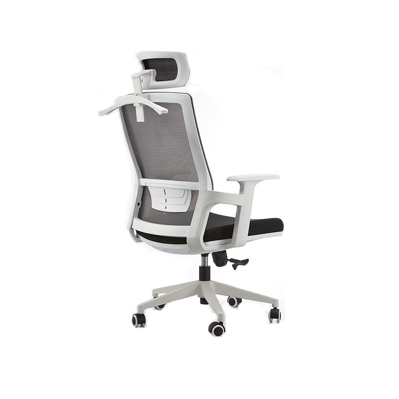 Modern Fixed Arms Office Chair Slide No Distressing Ergonomic Desk Chair