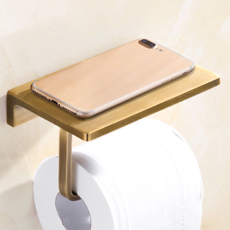 Traditional Bathroom Accessory Kit Gold Paper Holder Bathroom Set