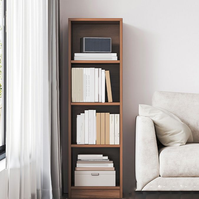 Modern Standard Bookshelf Engineered Wood Closed Back Bookcase