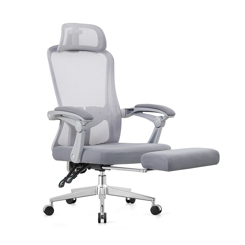 Contemporary Tilt Mechanism Microfiber Chair Desk High Back Swivel Chair