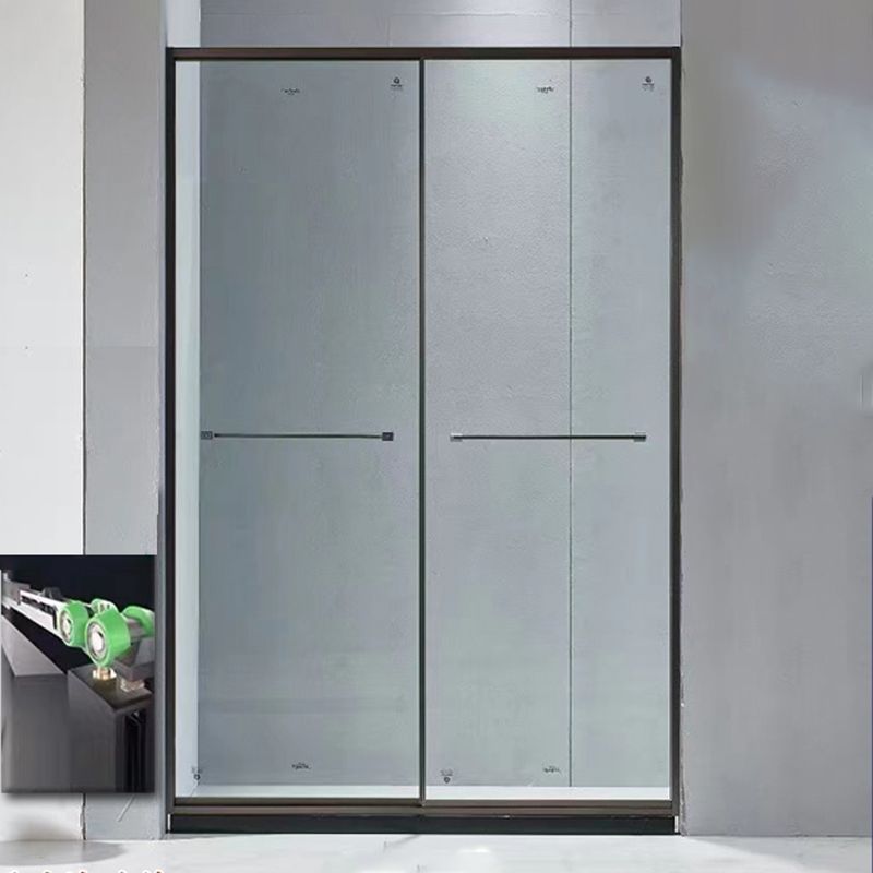 Transparent Double Glass Shower Bath Door Metal Framed Shower Door