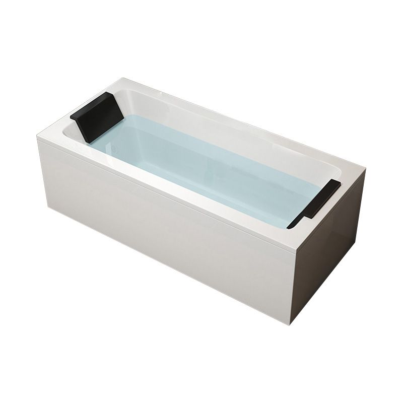 Back to Wall Soaking Antique Finish Bath Rectangular Modern Bath Tub