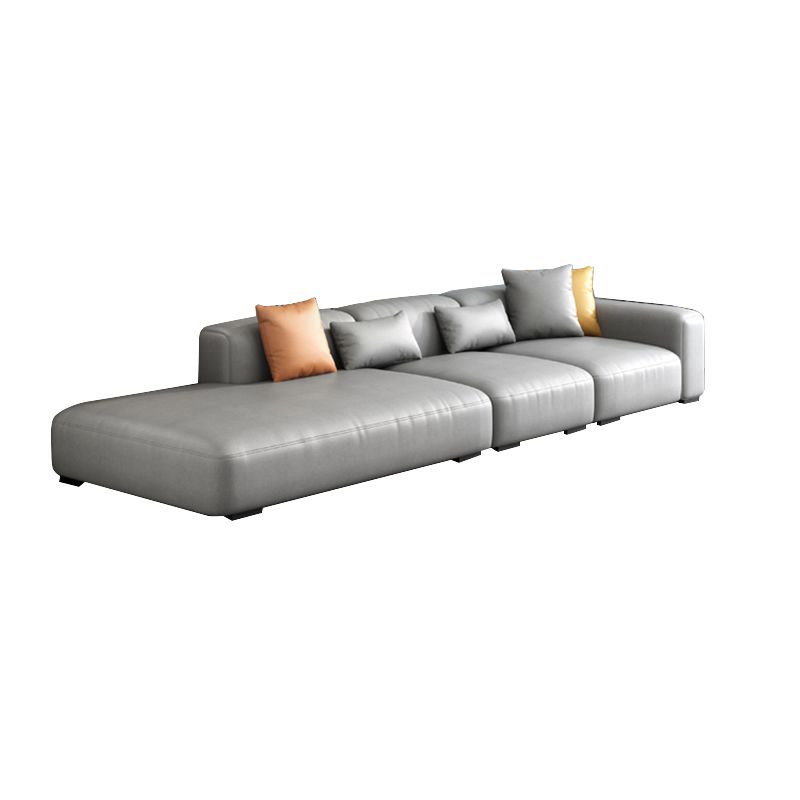 Nordic Stain-Resistant 4-seat Couch Living Room One Arm Standard Sofa