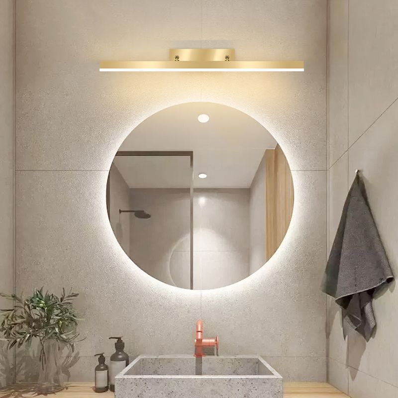 Gold Vanity Wall Light Simple Modern LED Wall Lamp for Bathroom