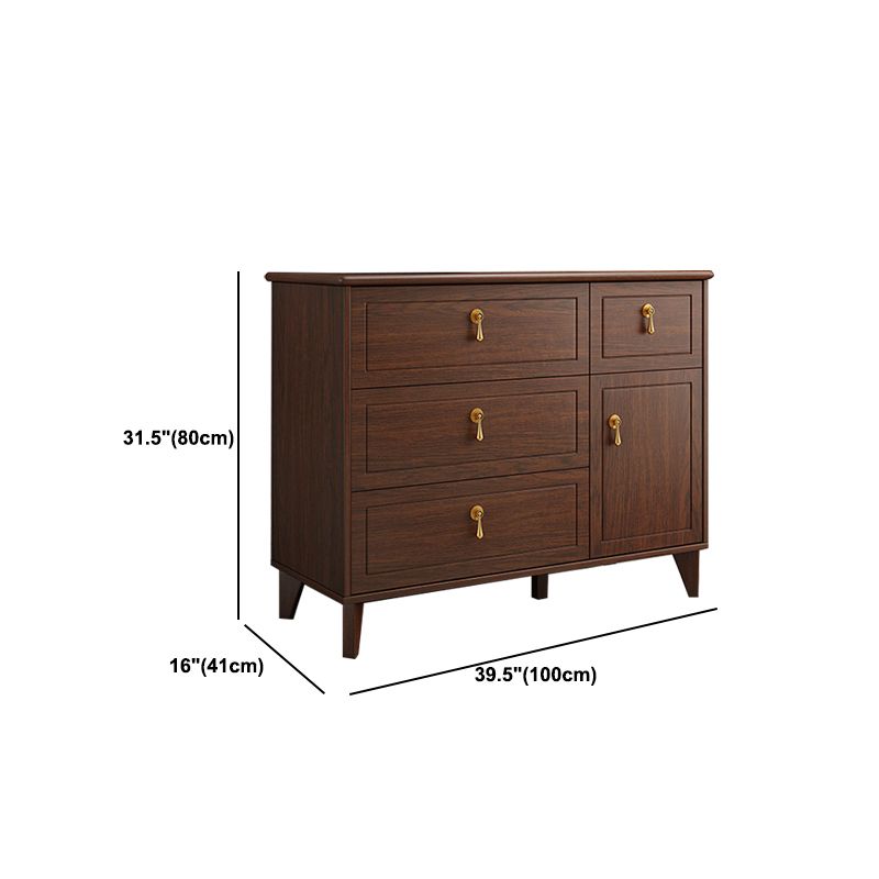 Solid Wood Storage Chest Dresser Modern Bedroom Storage Chest with Drawers