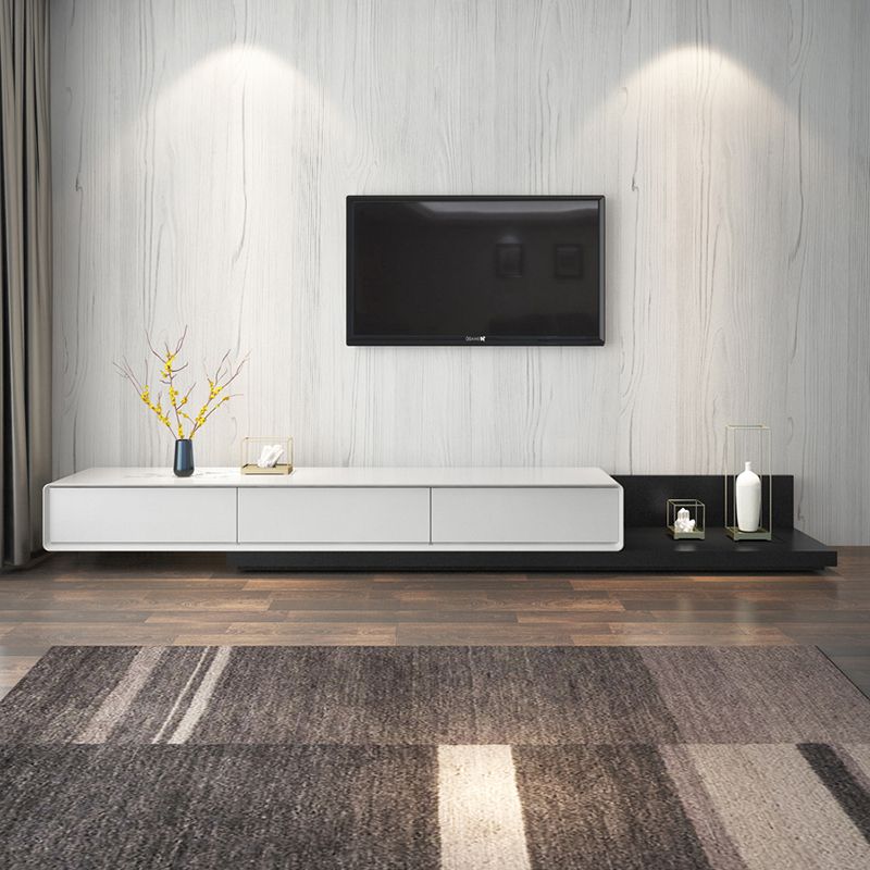 Contemporary Media Console TV Stand 3 Drawers TV Media Console