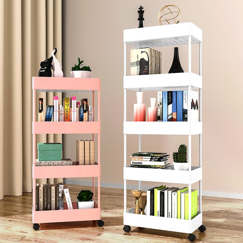 Modern Plastic Bookcase, Plastic Bookshelf for Any Room, 16" L