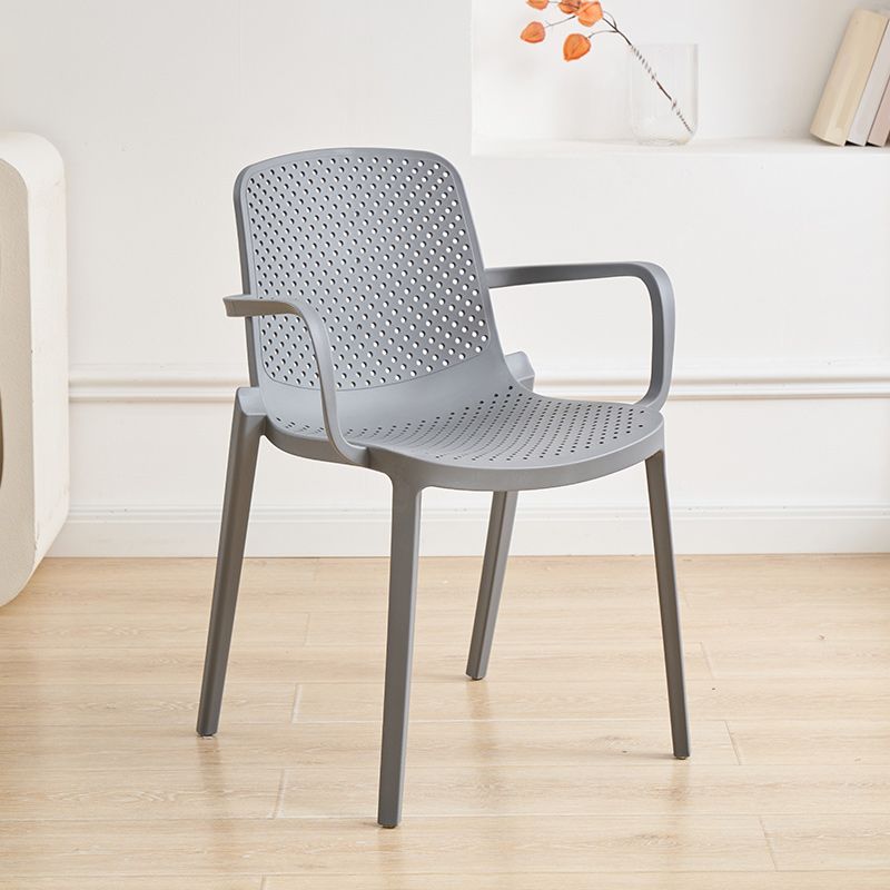 Plastic Dining Armchair Modern Dining Arm Chair for Dining Room