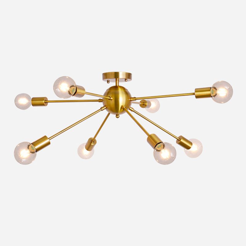 Modern Flush Mount Ceiling Fixture 8 Lights Flush Ceiling Lights for Dining Room